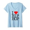 Womens I Love Hip Hop (Heart) - Rap and Hip