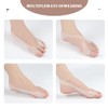2 Stück Ballenzehen-Schiene, Silikon-Zehentrenner, orthopädisches Hallux-Valgus-Stützband, Zehenglätter (A)