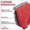 WALSER Waschhandschuh Auto, 2er Set Autoschwamm und Auto Handschuh für