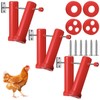 Reallnaive 3 Set Chicken Treat Dispenser with 6 Tubes, Wall Mounted Chicken Feeder Chicken Enrichment Toys for Chicken Hens Poultry Duck Birds