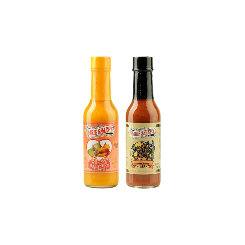 Marie Sharp's Smoked and Pure Mango Habanero Pepper Sauce 5