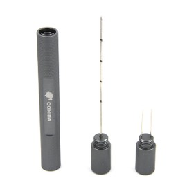 Cigar In Style Large Cigar Punch Enhancer Tool & Nubber Cigar Draw Needle Cigar Poker Silver