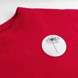 Azeeda 77mm 'Ringelblume, Prachtblume ' Pin Knopf-Abzeichen (BB00129170)