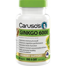 Caruso's Natural Health Ginkgo 6000 60 Tablets