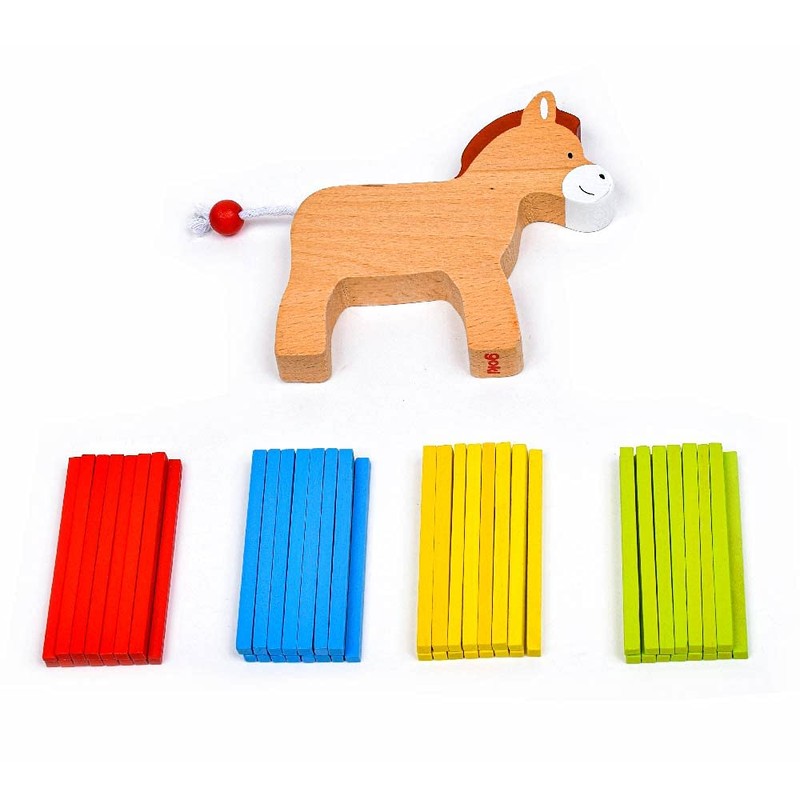 Goki 56950 56950 Stacking Game Pack Donkey