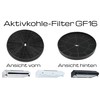 NEG Activated Carbon Filter Set (2 Pieces) GF16 Undermount Cooker