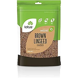 Lotus Brown Organic Linseed Flaxseed 500 g, 500 g