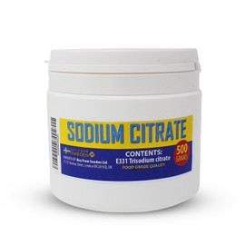 Aromhuset Sodium Citrate Powder 500g - Food-Grade - Vegan, Preservative & Acidity Regulator for Cooking, Baking, Cheese Making & Drinks