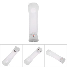 Wii Motion Plus Sensor Adapter, Motion Plus Sensor Adapter Silicon Case Cover for Wii Remote Controller, Wii Remote Motion Controller for Wii Games(White)