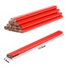 NAUZE Flat Carpenter Pencils Red Octagonal Shape Pencil Heavy Duty