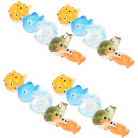 Generic 25pcs Sea ​​Animal Statue Animal Decor Small Animals Tiny Animal Figurines Miniature Animal Statues Tiny Animals Mini Animals Tiny Animal Figures Moss Landscape Decor Resin