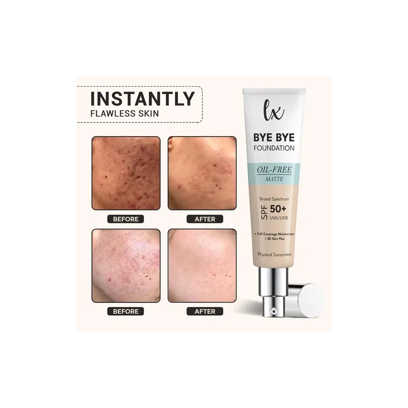 Lx Blend Bye Bye Foundation Crema Hidratante De Cobertura Ma