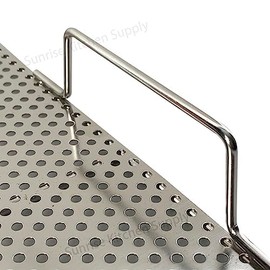Sunrise Stainless Steel Fryer Screen with Handles (Solid Screen) (2, 13.5" x 13.5" x 1.75")