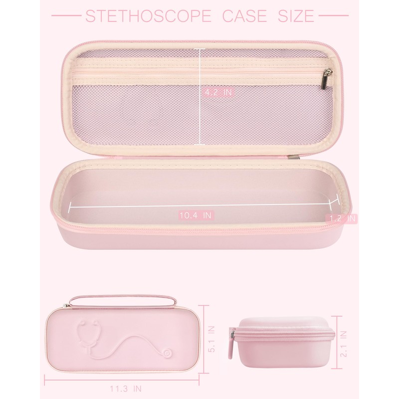 Hard Stethoscope Case for 3M Littmann Classic III, Lightweight II