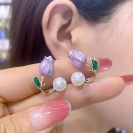 Ear Cuffs pearl ear cuff chunky ear cuff Cartilage Ear Cuff Earrings Cuff Helix Wrap Ear Jewelry Fake Earring Women Clip on Cartilage Earring Set Stack Jewelry Stocking Stuffers for Women