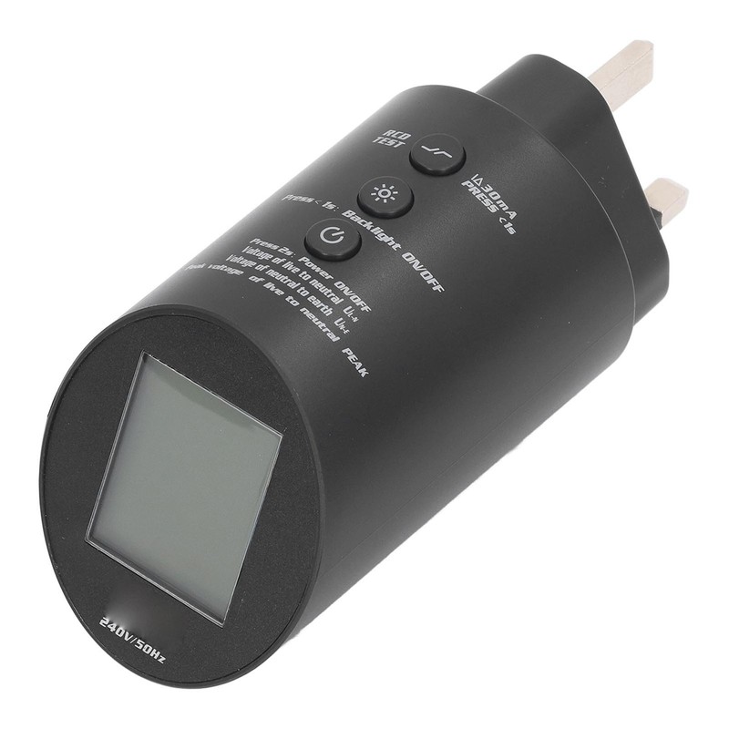 Outlet Tester Digital Display 3 Prong Electrical Receptacle Detector Socket