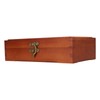 Wooden Sketching Pencil Box Antique Solid Wood Square Children Stationery