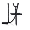 Rehoboth Men's Stainless Steel Nail Cross Pendant Necklace for Womens