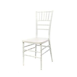 Commercial Seating Products Resin White Crystal Chiavari Chairs