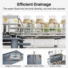 SNTD Dish Drying Rack - Extendable Dish Rack, Large Sink