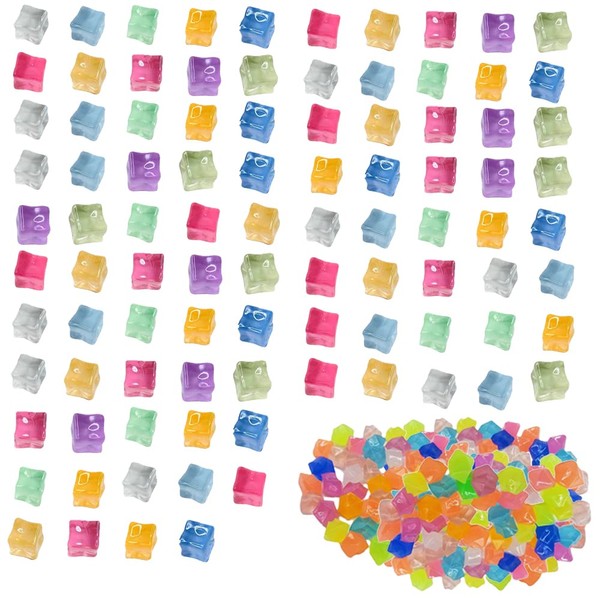 94+300 pcs Fake Acrylic Cubes and Plastic Jewels Gems, BOSOIRSOU