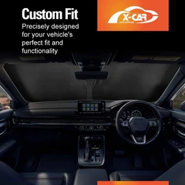 X-CAR Windscreen Sun Shade for Honda CR-V CRV 2023-2025 Blocks UV Rays Foldable Custom Wind Screen Sun Visor Protector
