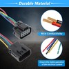 FUELHOOD Male and Female Headlights Connector Harness Plug Wire for