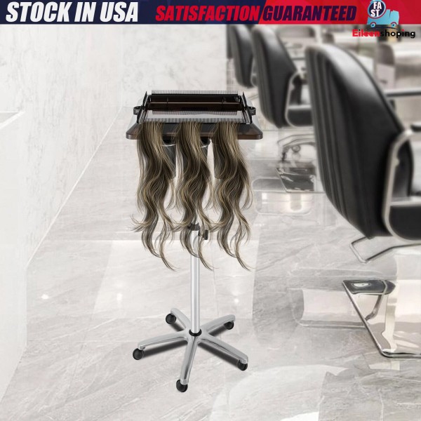 Unbranded Salon Hair Extension Holder Organizer Stand Rolling Tray Trolley