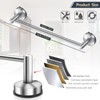 DGYB 17-Inch Brush Suction Cup Towel Bar – No-Drill Wall-Mounted