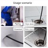 Sewer Rotating Button Jetter Nozzle, Stainless Steel Cleaning Tool Fixed