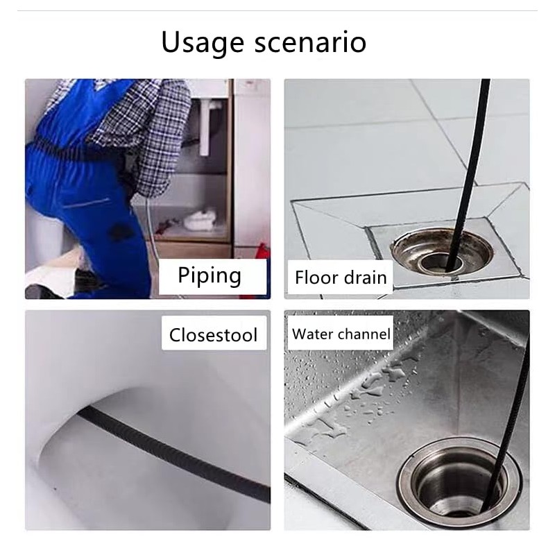 Sewer Rotating Button Jetter Nozzle, Stainless Steel Cleaning Tool Fixed