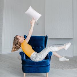 Utopia Bedding Throw Pillows Insert (Pack of 2, White) - 12 x 20 Inches Bed and Couch Pillows - Indoor Decorative Pillow | Utopia Bedding