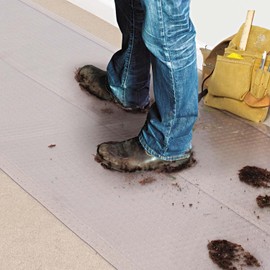 AMH - Clear Vinyl Carpet Protector Plastic Floor Mat - Non Slip Waterproof Chair Mat Office Home Hallway Runner Heavy Duty - 27" Wide (4 Metre Long / 27" Width)