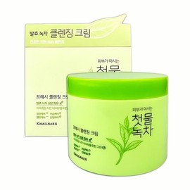 Kwaulnara Green Tea Cleansing Cream 300g Tea Leaf Cleanser Skin Care Cosmetics Toner Skin Care Oil Cash on Delivery or Pay upon Order / 과일나라 녹차 클렌징 크림 300g 차잎 클렌저 스킨 케어 화장품 안제 피부관리 오일 착불 또는 주문시 결제