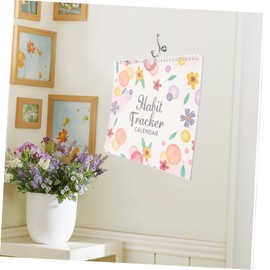 GRIRIW Daily Habit Tracker Journal 12-Month Undated Planner Portable To-Do Notebook for Students Wear-Resistant Paper Notepad English Agenda for Daily Planning