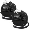 FEBSNOW 2 Pack Hand Tally Counter 4 Digital Click Counter