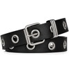 FIORETTO Single Grommet Leather Belt Women Men Punk Rock Waist