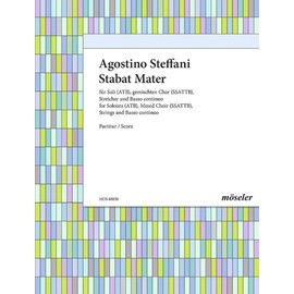 Stabat Mater: soloists (ATB), mixed choir (SSATTB), strings and basso continuo. Partition.