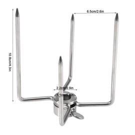 Garosa 2 Unids Tenedores para asado Barbacoa Tenedor Asado Escupir Pavo Cerdo Filete Parrilla Tenedor Acero Inoxidable Herramienta de Barbacoa Multifuncional para Patio Fogata