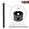 24 Inch Ceiling Fan Downrod, 1" Diameter Matte Black Ceiling