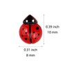 FAZHBARY 150 PCS Resin Ladybugs Flat Back Tiny Ladybugs Ornaments