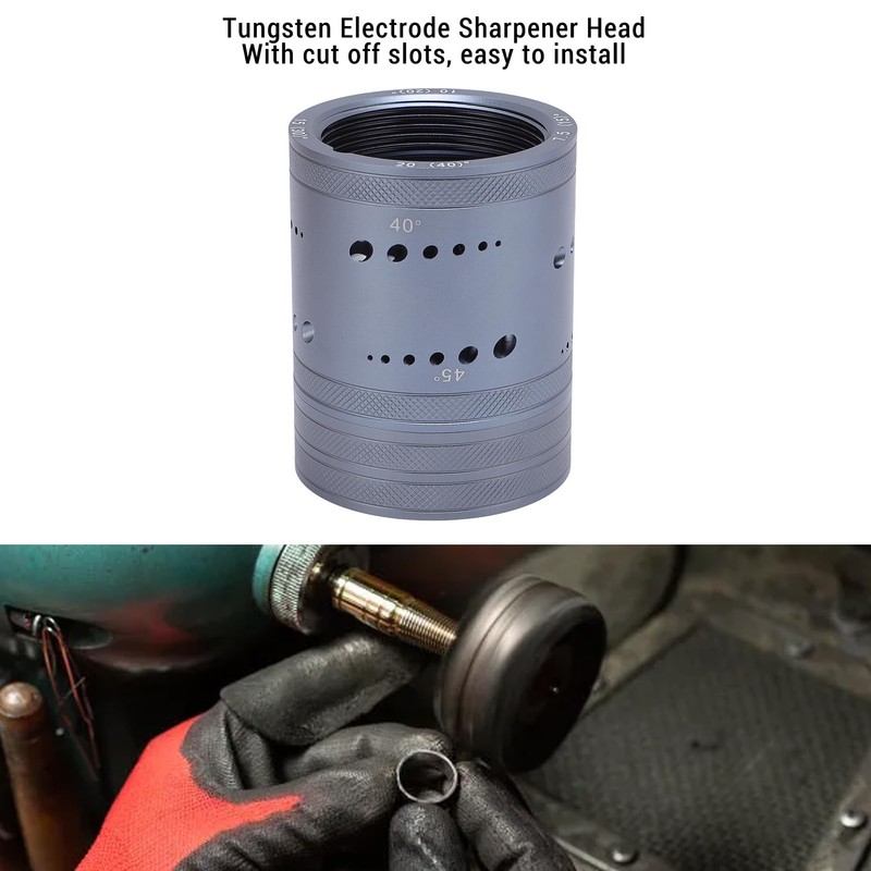 Jectse Tungsten Electrode Sharpener Tool, Steel Head with Cut Off