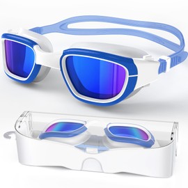 Zeligerstar Swimming Goggles, Anti-Fog Swim Goggles, Polarized UV Protection Adult Goggles, Pool Goggles for Men Women