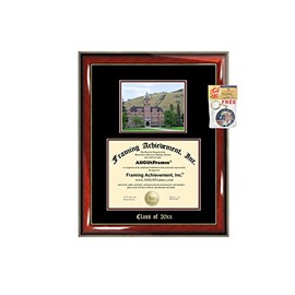 Diploma Frame Big University of Montana Graduation Gift Case Embossed Picture Frames Engraving Degree Graduate Bachelor Masters MBA PHD Doctorate School