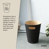 Umbra Woodrow 2 Gallon Modern Wooden Trash Can, Wastebasket, Garbage