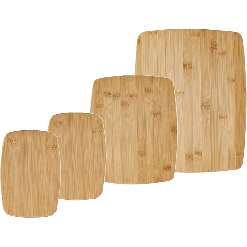 Farberware 4-Piece Reversible Bamboo Cutting 14"L x 11"W x 0.8"Th