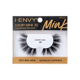 i-ENVY False Lashes Luxury Mink Collection Eyelashes 100% Real Mink Glamorous Eye Look Lashes Maximum Fluffiness 3D Multi-Curl Angle