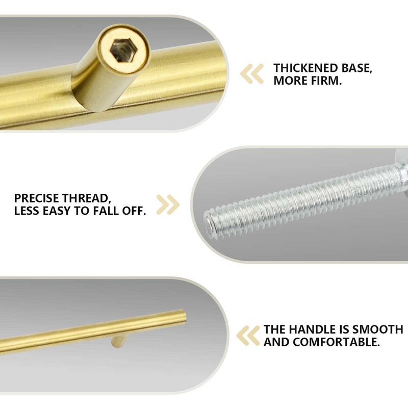 Bwintech 6 Pcs 300 mm (192 mm Hole Center) Gold