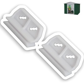 DIY Best Buy Replacement Door Slides for Metal Shed - Durable PETG, White, Set of 2, Made in UK