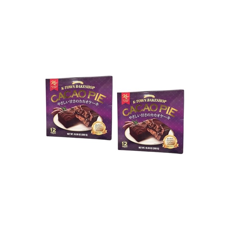 2 Packs - Cacao Pie - Banh Cacao - 12